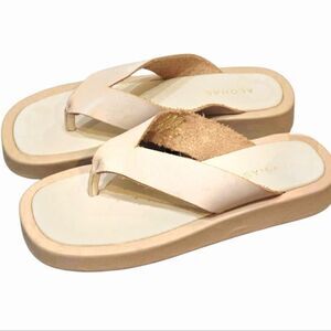 ALOHAS Overcast Leather Sandals- Ivory